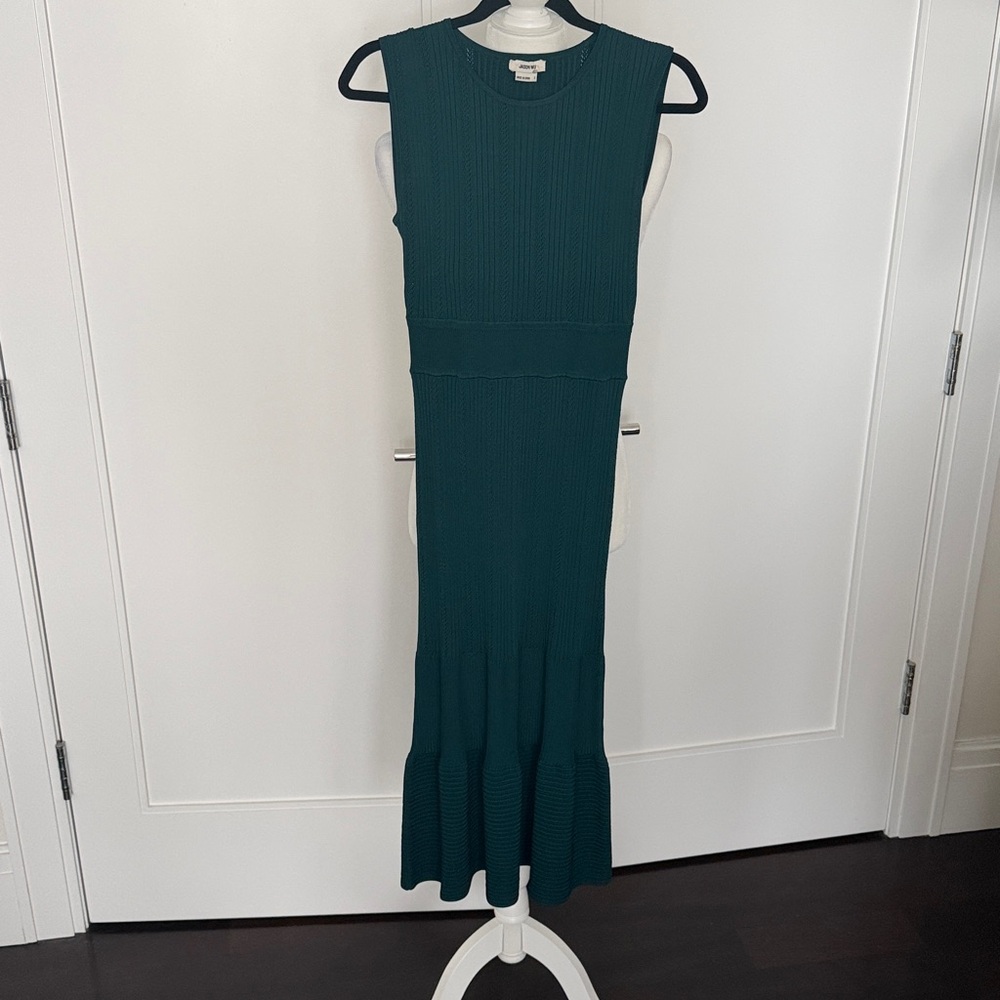 Jason Wu Body Con Midi Teal Dress size Small
